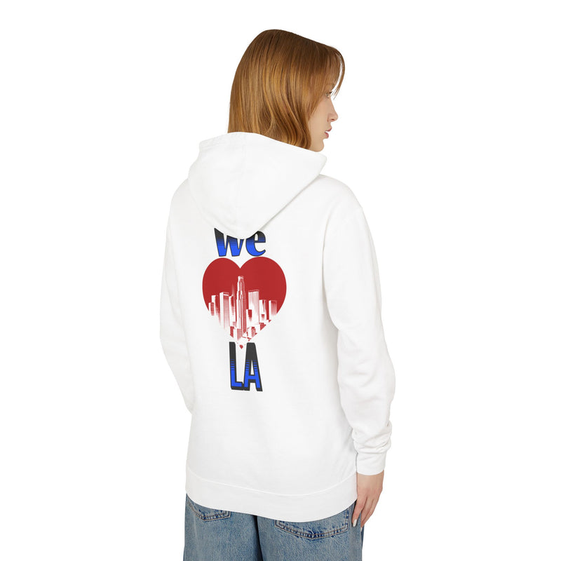 We Love LA Unisex Lightweight Hooded Sweatshirt