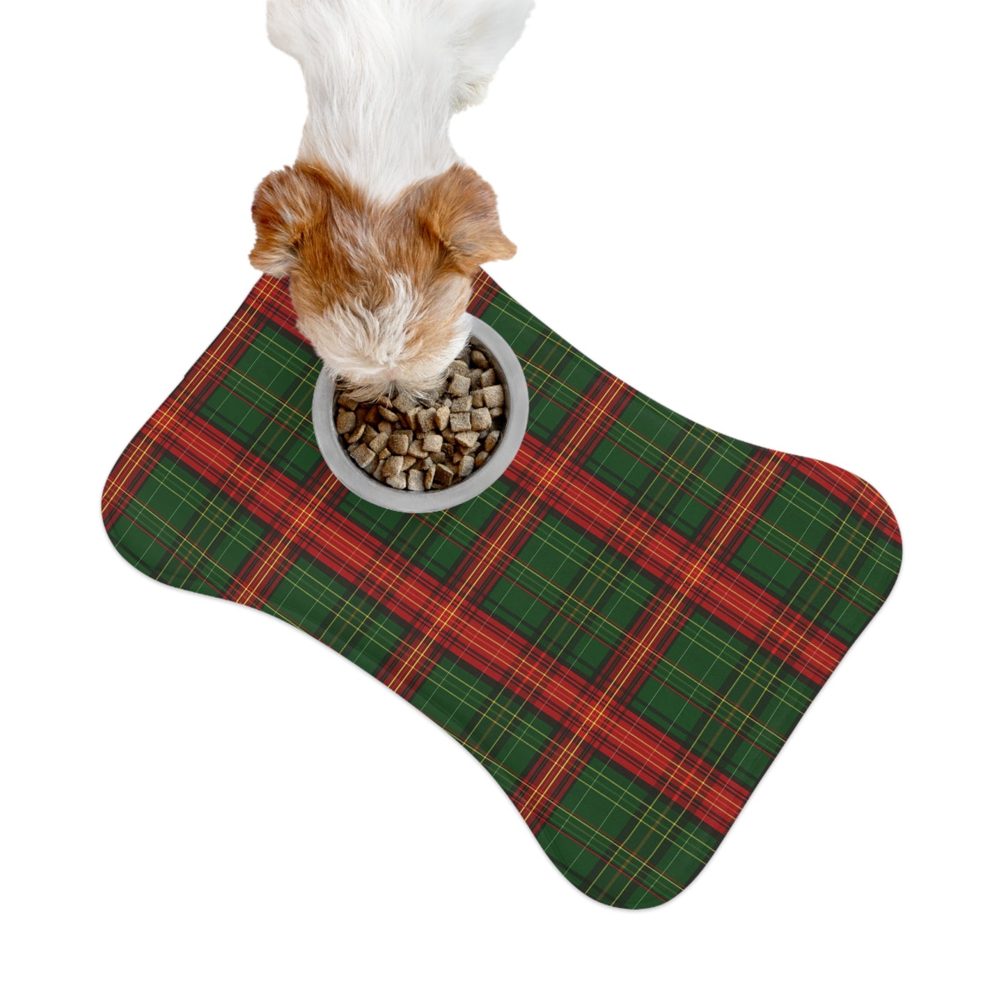 Festive Christmas Stripes Pet Feeding Mats