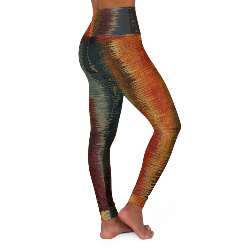 Abstract Paint High Waisted Yoga Leggings (AOP)