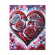 Rose Heart - Romantic Art Canvas Stretched, 0.75"