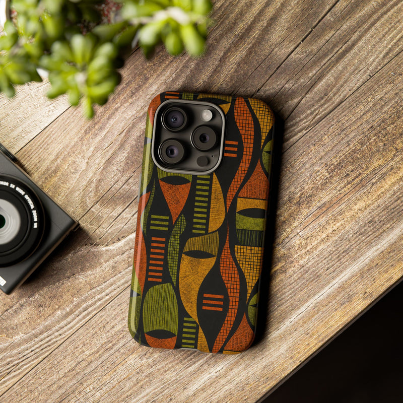 Geometric African-Inspired Tough Phone Case