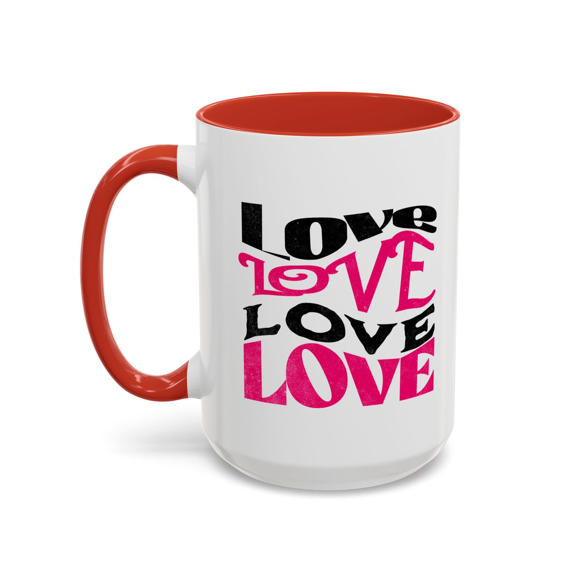 Love Typography - Romantic Coffee Mug (11, 15oz)