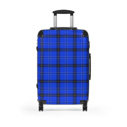 Blue Plaid Pattern Suitcase