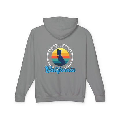 Prayers for California Unisex Lightweight Hooded Sweatshirt