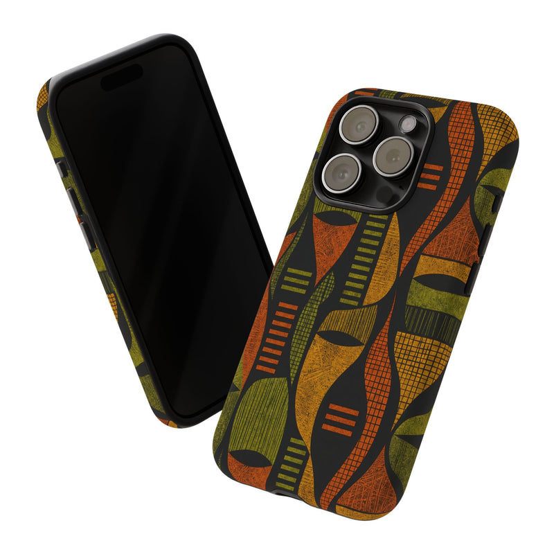 Geometric African-Inspired Tough Phone Case