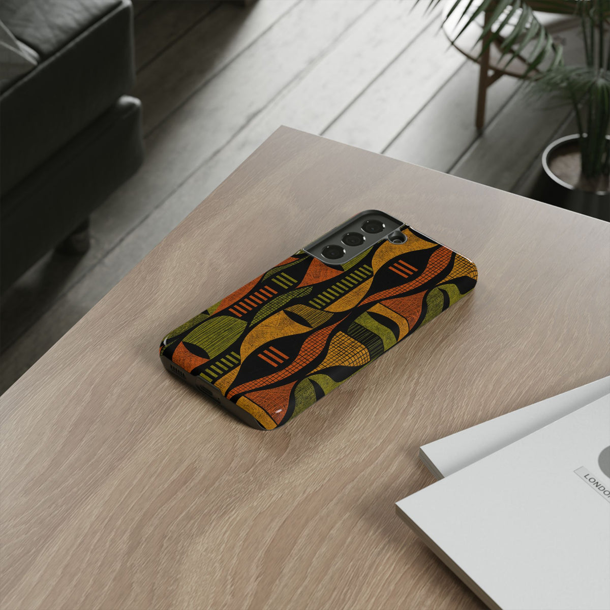 Geometric African-Inspired Tough Phone Case