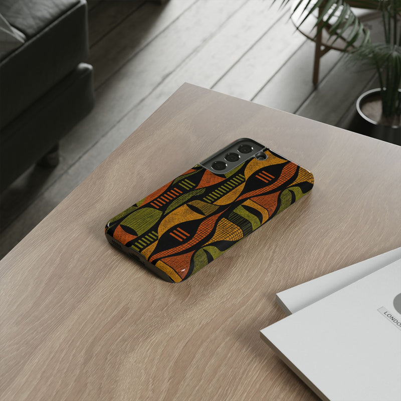 Geometric African-Inspired Tough Phone Case