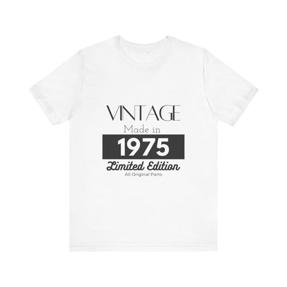 Personalized Custom Year "Vintage Limited Edition" Birthday Unisex Jersey Short Sleeve Tee