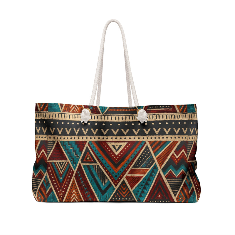 Warrior Abstract Geometric Weekender Bag