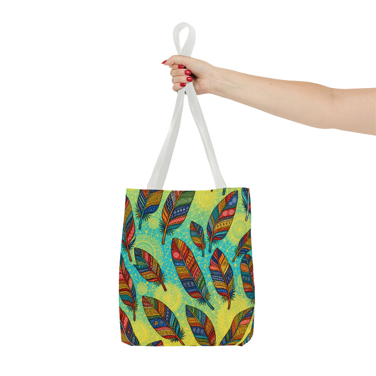 Boho Feathers Tote Bag (AOP)