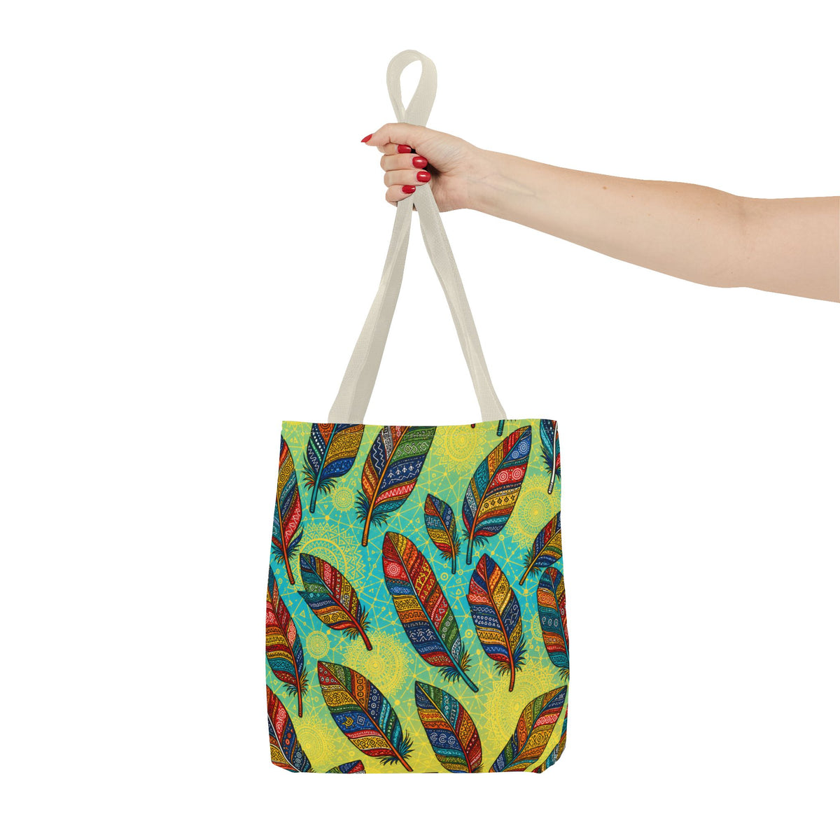 Boho Feathers Tote Bag (AOP)