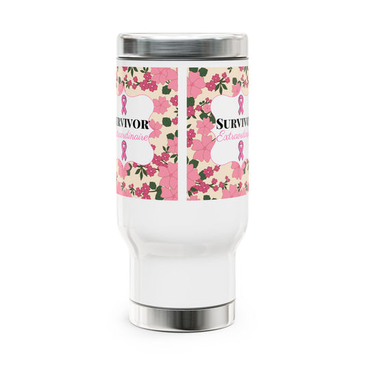 Survivor Extraordinaire Stainless Steel Travel Mug with Handle, 14oz