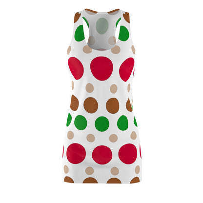 Colorful Polka Dot Racerback Dress