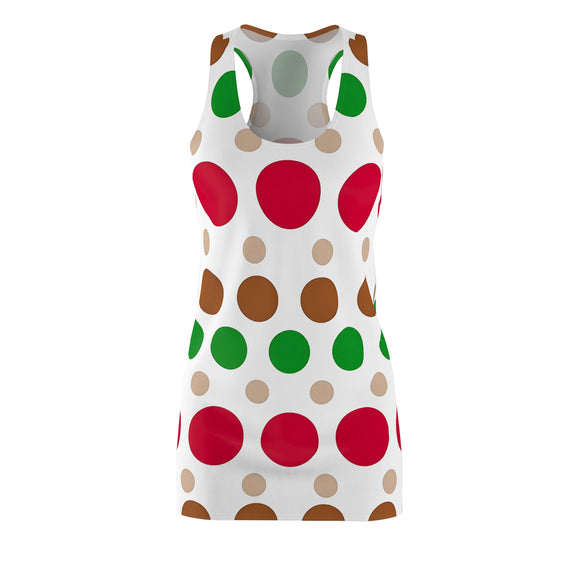 Colorful Polka Dot Racerback Dress