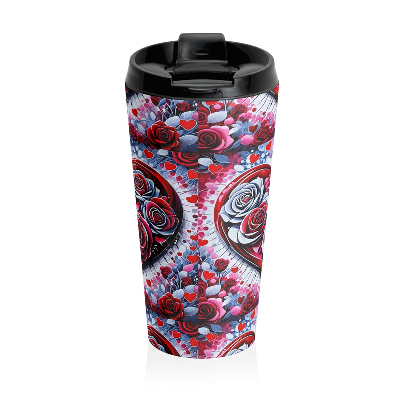 Rose Heart -Stainless Steel Travel Mug