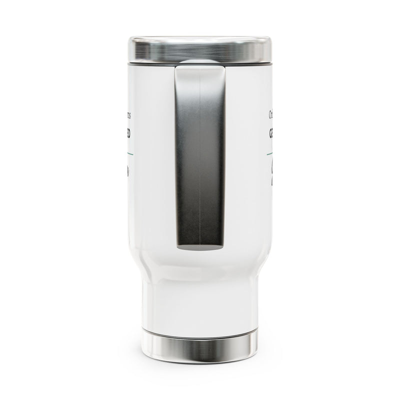 Only the Best Moms Get Promoted to Grandma Travel Mug with Handle 14oz - Grandma Gift