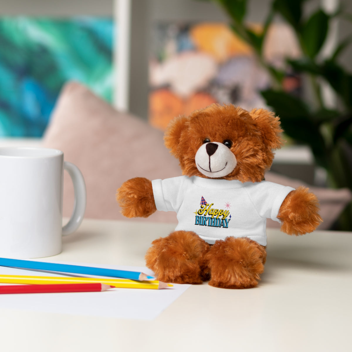 Happy Birthday -  Stuffed Animals with Tee