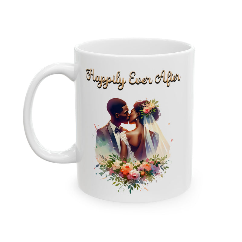 Happily Ever After - Romantic Wedding Coffee Mug