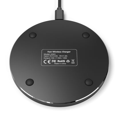 Blue World Map Wireless Charger