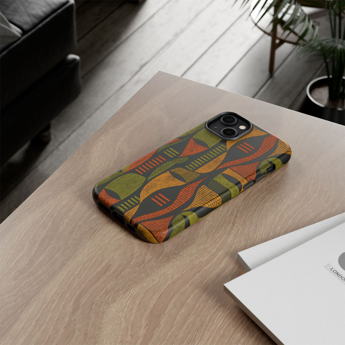Geometric African-Inspired Tough Phone Case