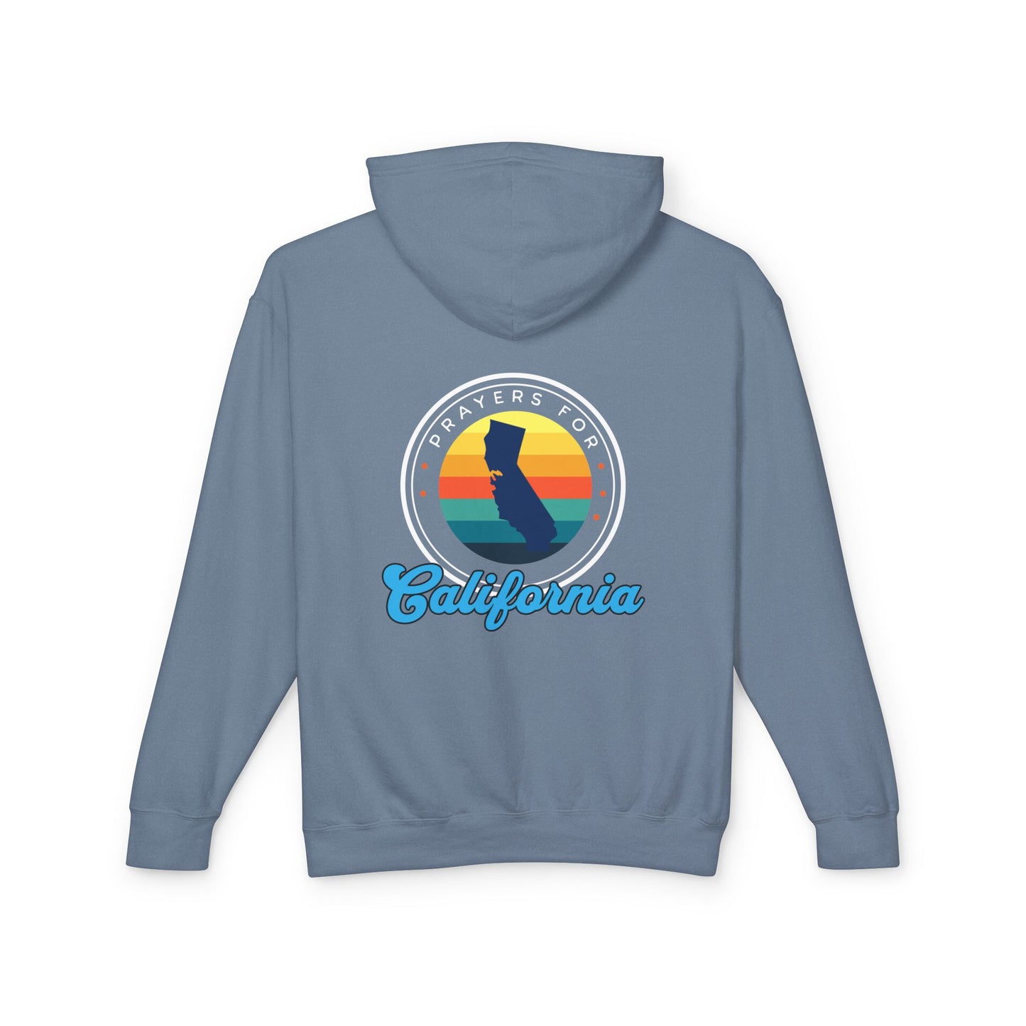 Prayers for California Unisex Lightweight Hooded Sweatshirt