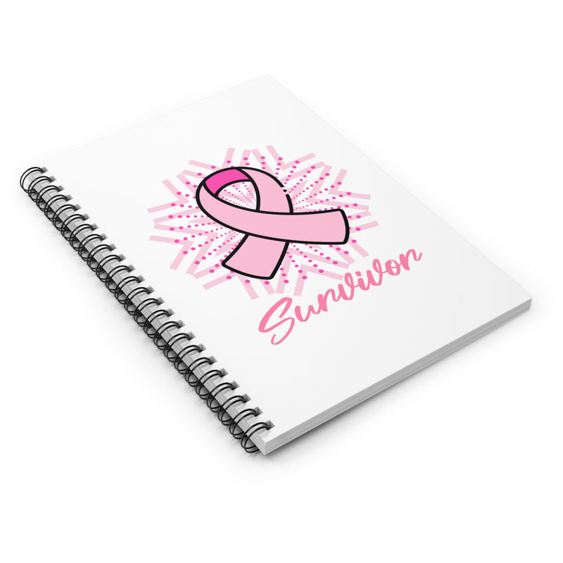 Breast Cancer Survivor Notebook — Pink Ribbon Awareness Journal