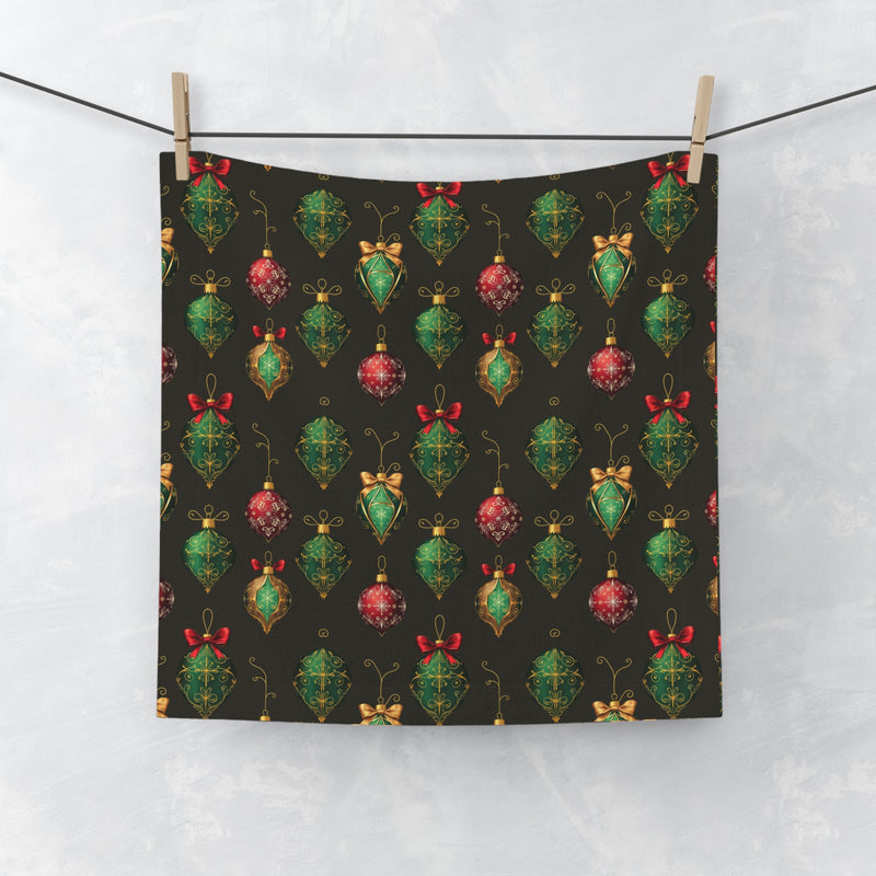 Christmas Ornament Face Towel