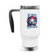 The World Is My Office - Stainless Steel Travel Mug with Handle, 14oz