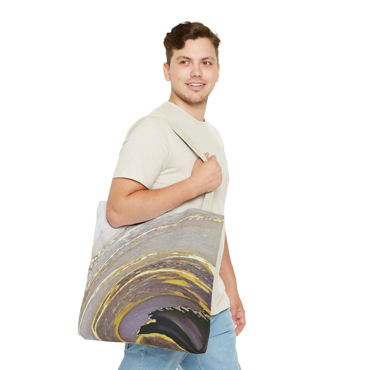 Marble Swirl Tote Bag (AOP)