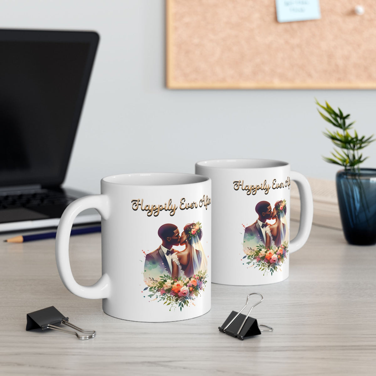 Happily Ever After - Romantic Wedding Coffee Mug