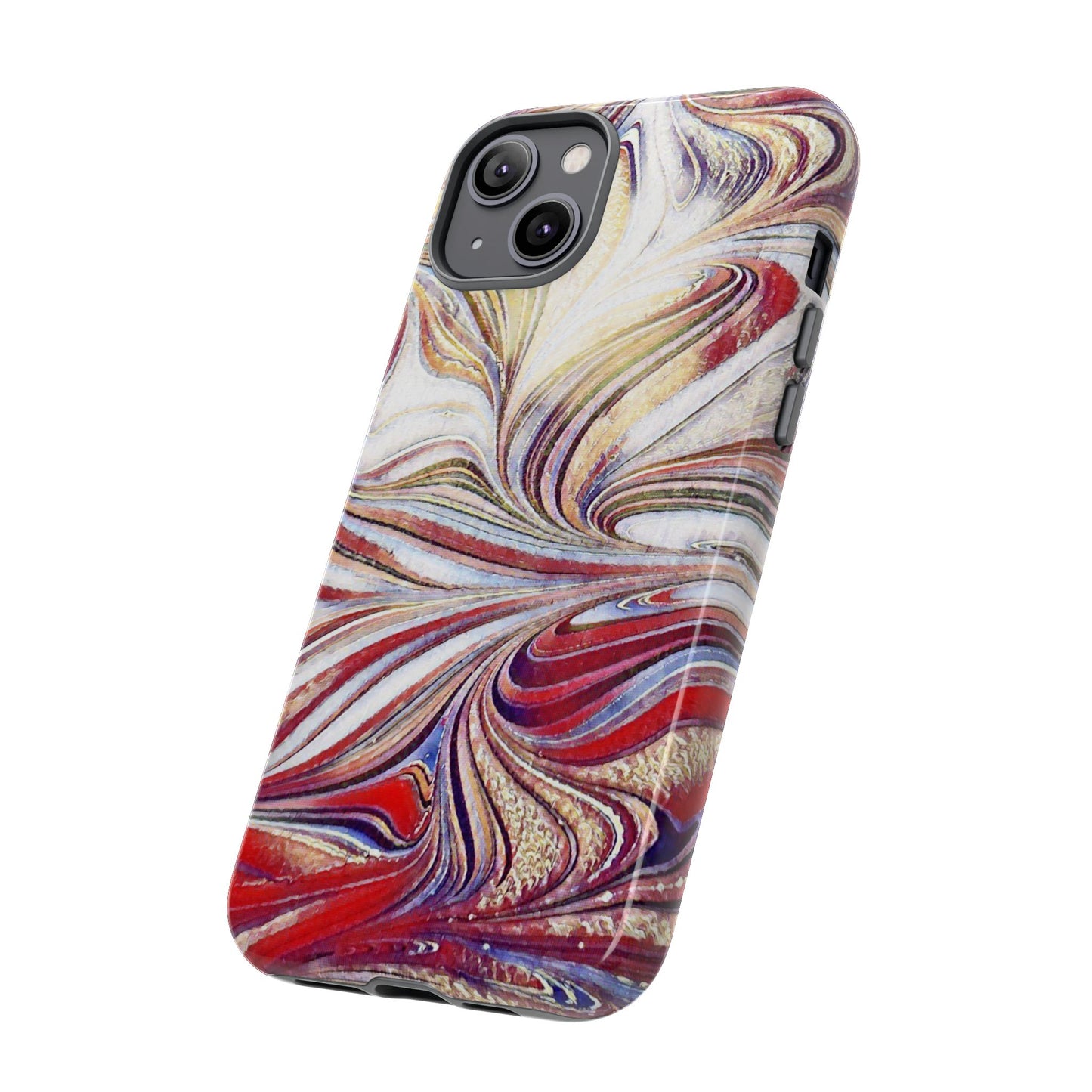 Abstract Acrylic Swirl Tough Cases