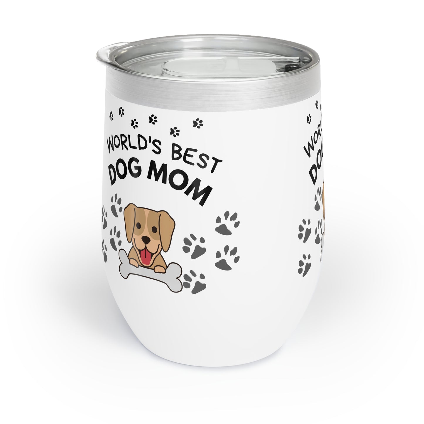 World's Best Dog Mom Chill Wine Tumbler