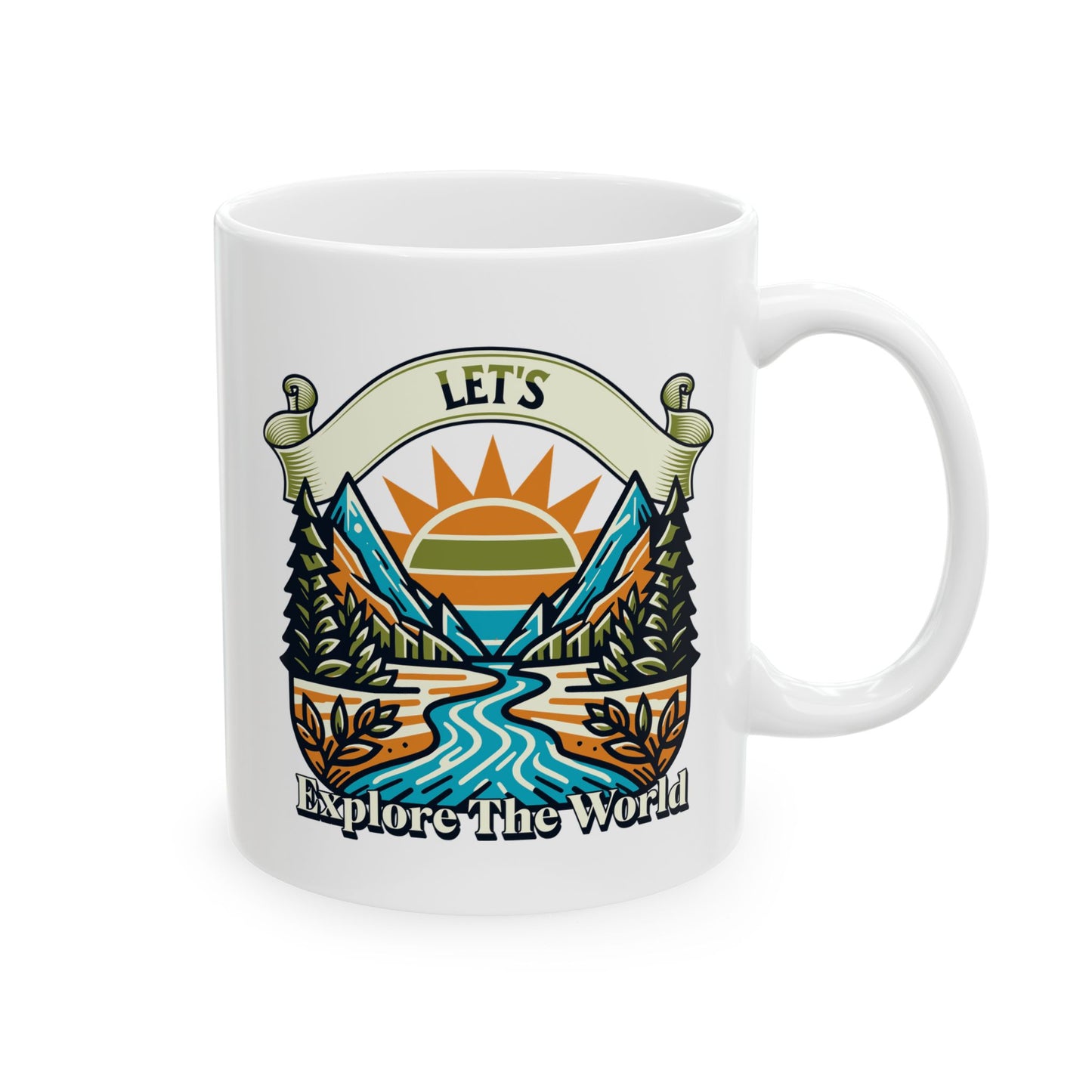 Let's Explore The World Coffee Mug