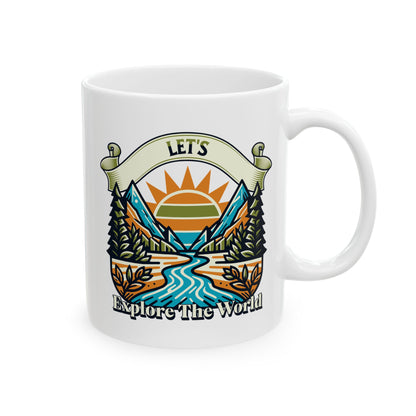 Let's Explore The World Coffee Mug