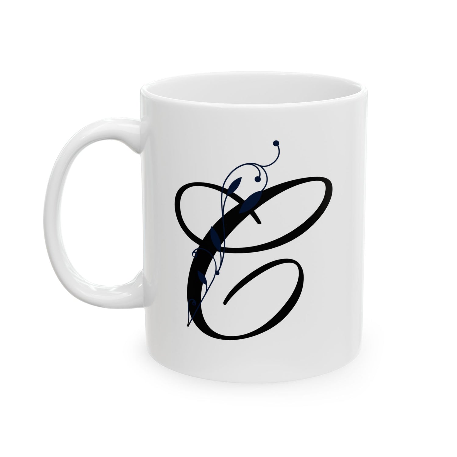 Letter "C" Decorative Monogram Design Coffee Mug