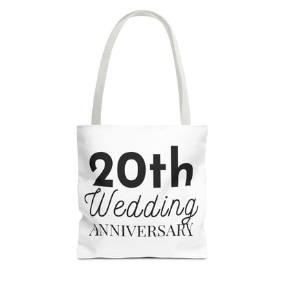 20th Wedding Anniversary Tote Bag - Anniversary Gift for Couples
