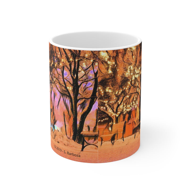 Snowy Winter Scene Mug 11oz