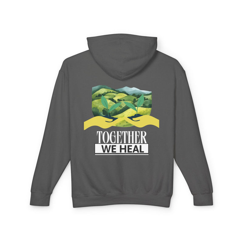 Together We Heal Unisex Lightweight Hooded Sweatshirt