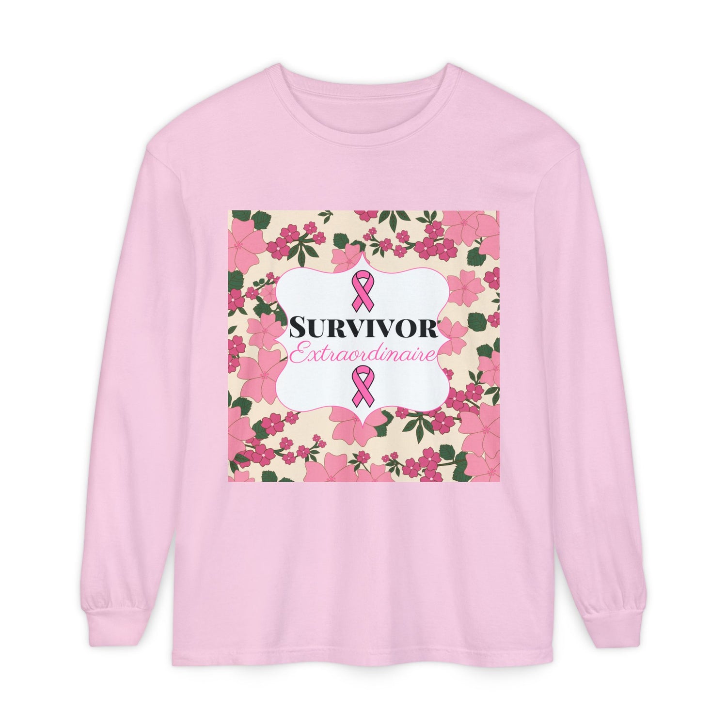 Survivor Extraordinaire - Breast Cancer Survivor Long Sleeve T-Shirt