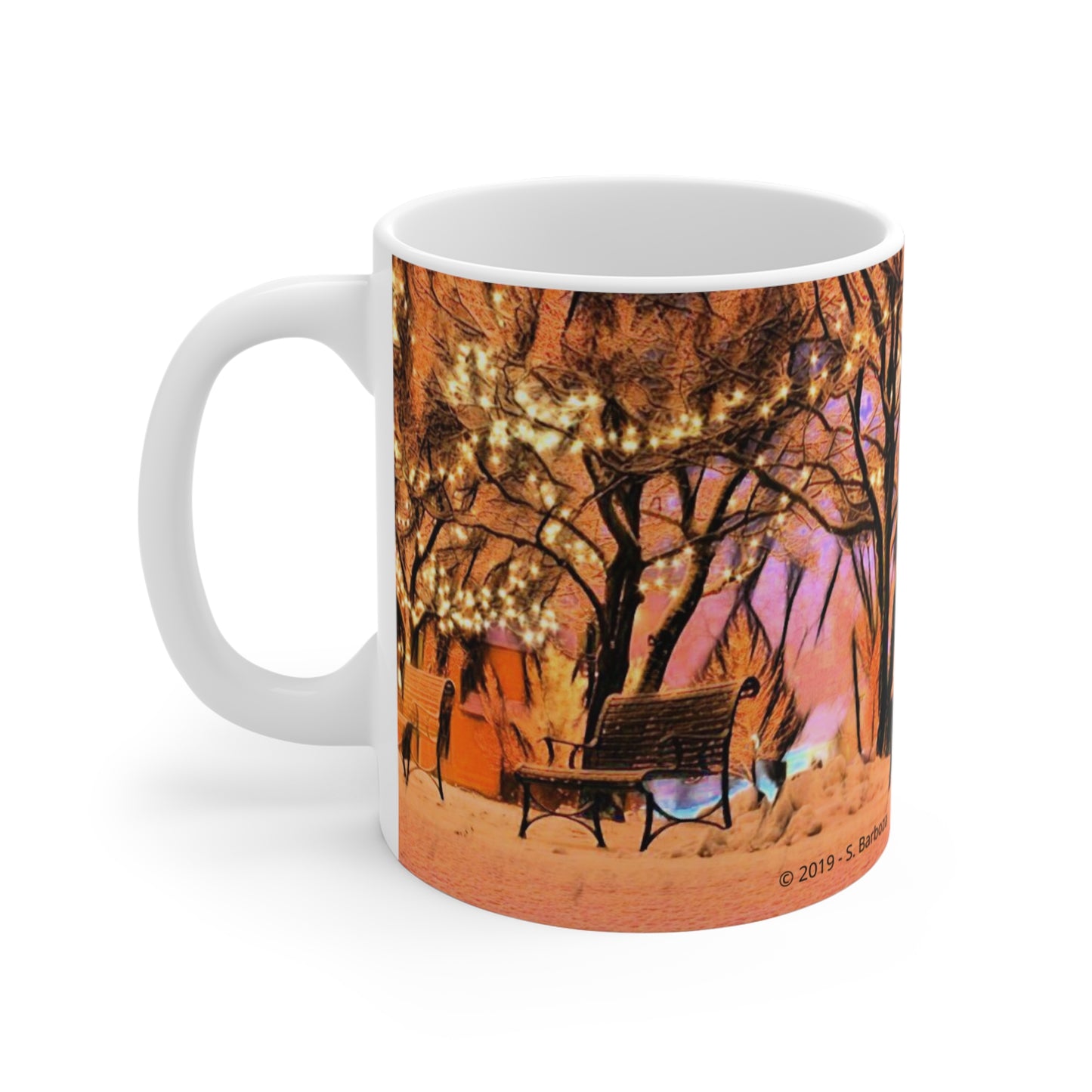 Snowy Winter Scene Mug 11oz