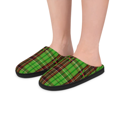 Christmas Striped Pattern Men's Indoor Slippers