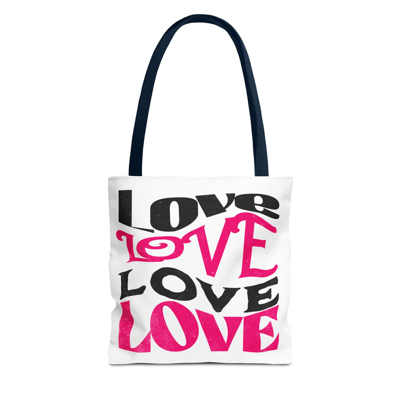 Love Typography - Romantic Tote Bag
