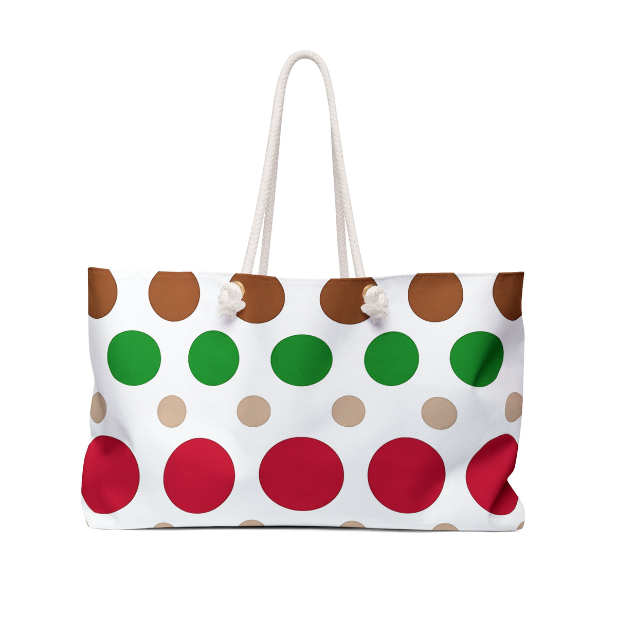 Colorful Polka Dot Weekender Bag