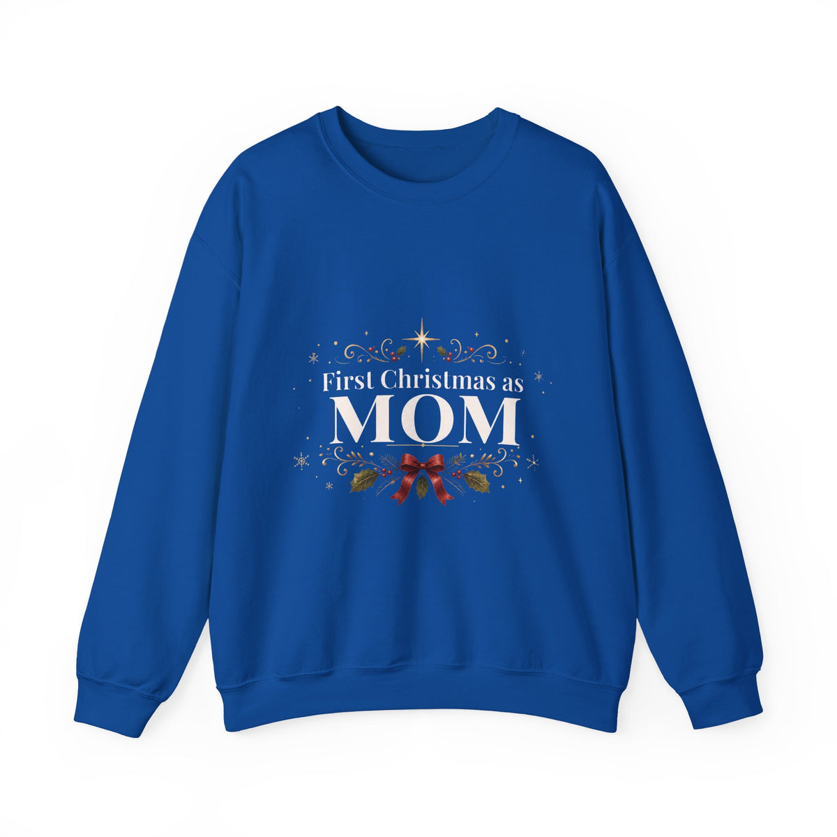 First Christmas as Mom Crewneck Sweatshirt | New Mom Christmas Gift