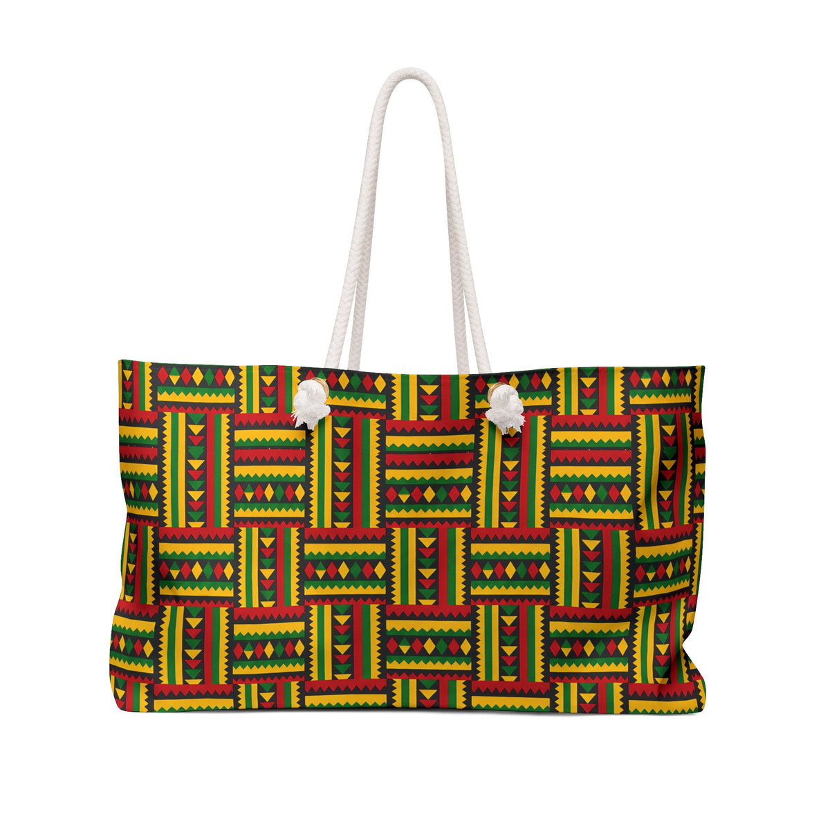 Kente Pattern Weekender Bag