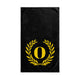 Elegant letter "O" Gold Laurel Monogram Hand Towel