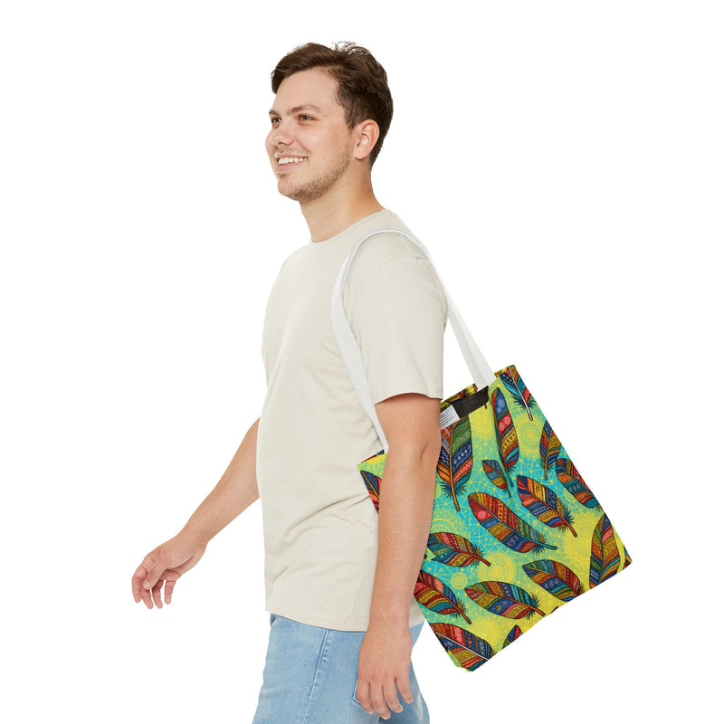 Boho Feathers Tote Bag (AOP)