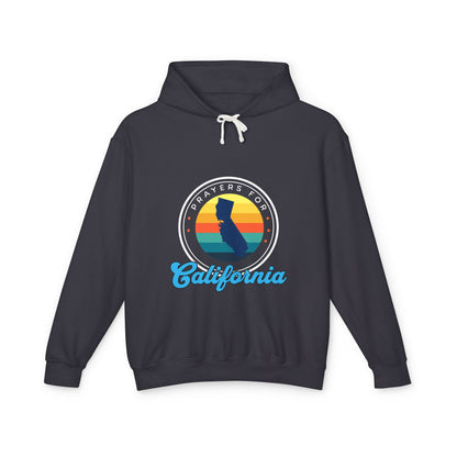 Prayers for California Unisex Lightweight Hooded Sweatshirt
