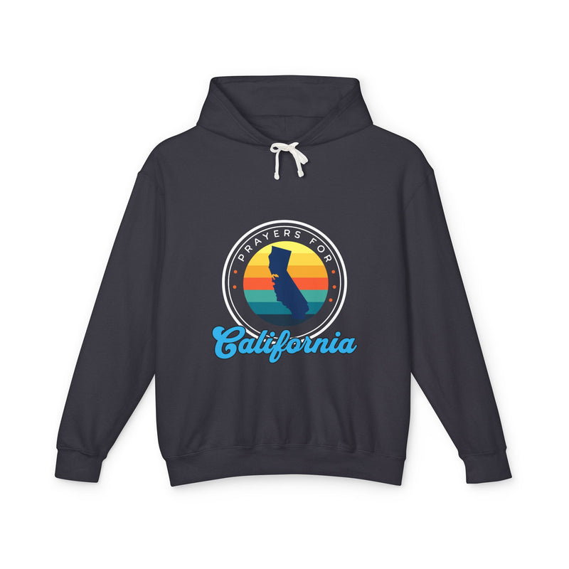 Prayers for California Unisex Lightweight Hooded Sweatshirt
