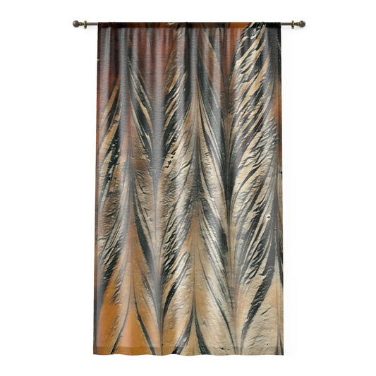 Acrylic Abstract Design Window Curtain